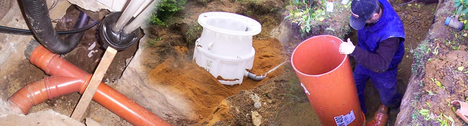 Rohrverlegung - Abwasser, Regenwasser